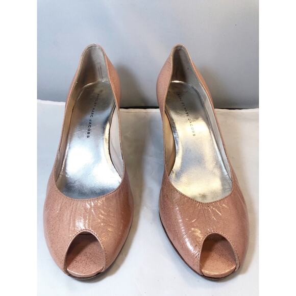 Marc by Marc Jacobs Leather Peep Toe Kitten heels - Picture 1 of 14